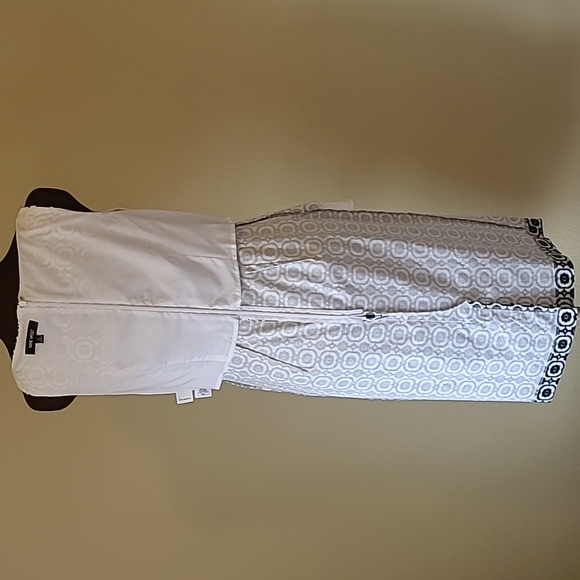 NWT Nine West Sleeveless Geometric Sheath Size 8 - Picture 12 of 15